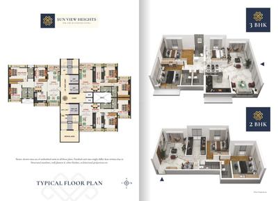 Image of 1000 Sq.ft 2 BHK Apartment / Flat for sale in Sun View Heights, Vashi, Navi Mumbai for Rs. 21100000