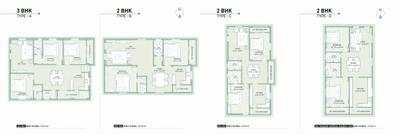 Image of 1200 Sq.ft 2 BHK Apartment / Flat for sale in Infocity Emerald, Hafeezpet, Hyderabad for Rs. 10000000