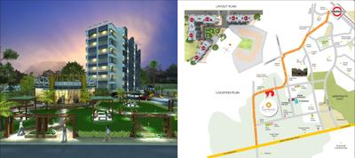 Image of 669 Sq.ft 2 BHK Apartment / Flat for sale in JP Symphony, Ambernath East, Ambernath for Rs. 3900000