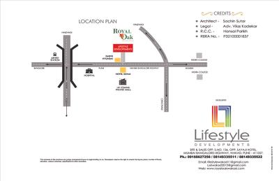 Image of 950 Sq.ft 2 BHK Apartment / Flat for sale in Lifestyle Royal Oak B1B2 A1 A2A3, Wakad, Pune for Rs. 7200000