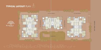 Image of 2250 Sq.ft 3 BHK Apartment / Flat for sale in Mahavir Samay Residency, Nana Chiloda, Ahmedabad for Rs. 9500000