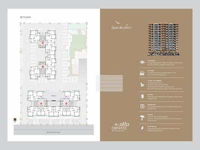Image of 950 Sq.ft 2 BHK Apartment / Flat for sale in Elite Ornate, Tragad, Ahmedabad for Rs. 7100000