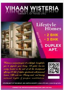 Image of 900 Sq.ft 2 BHK Apartment / Flat for sale in Vihaan Wisteria, Noida Extension, Greater Noida for Rs. 4200000