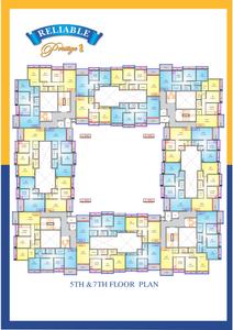 Image of 690 Sq.ft 1 BHK Apartment / Flat for sale in Reliable Prestige, Nalasopara East, Nala Sopara for Rs. 3500000