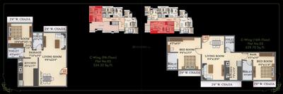 Image of 579 Sq.ft 2 BHK Apartment / Flat for sale in Star Sayba Residency, Sion, Mumbai for Rs. 12500000