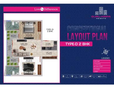 Image of 528 Sq.ft 1 RK Studio for sale in Maa Guru Kripa Heights, Ahilya Ganj Bangar, Vrindavan for Rs. 5148000
