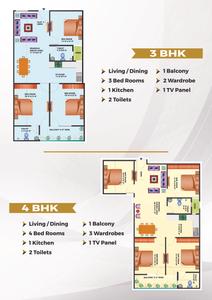 Image of 1650 Sq.ft 3 BHK Apartment / Flat for sale in Skyline Siwas Infra, Sector 73, Noida for Rs. 6550000