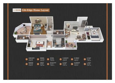 Image of 1066 Sq.ft 2 BHK Apartment / Flat for sale in Veddant Ganesh Bella Montana, Ravet, Pune for Rs. 6800000