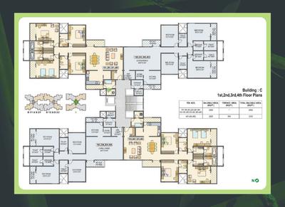 Image of 1350 Sq.ft 3 BHK Apartment / Flat for sale in Kolte Patil Green Groves Villa, Upper Kharadi, Pune for Rs. 12500000