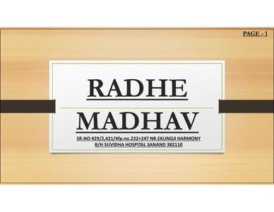 Image of 1323 Sq.ft 2 BHK Apartment / Flat for sale in Chetak Radhe Madhav, Sanand, Ahmedabad for Rs. 4100000