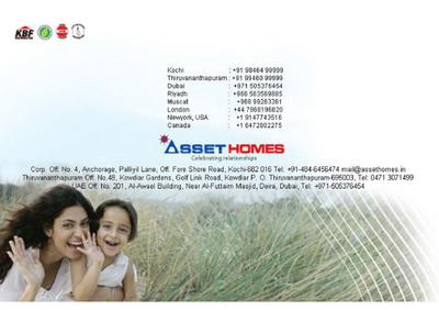 Image of 1405 Sq.ft 3 BHK Apartment / Flat for sale in Asset E Scape, Kakkanad, Kochi for Rs. 6500000