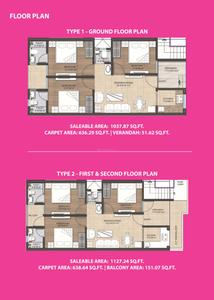 Image of 1250 Sq.ft 3 BHK Apartment / Flat for sale in Unique New Town, Karolan Ka Barh, Jaipur for Rs. 6000000