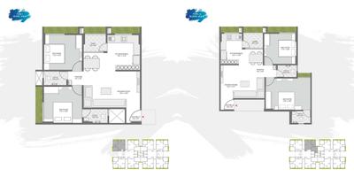 Image of 1215 Sq.ft 2 BHK Apartment / Flat for sale in Kavish Karnavati Riviera, New Maninagar, Ahmedabad for Rs. 4000000