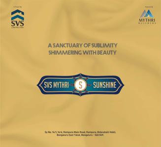 Image of 1071 Sq.ft 2 BHK Apartment / Flat for sale in SVS Mythri Sunshine, Anagalapura, Bengaluru for Rs. 8500000