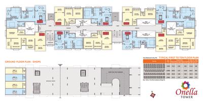Image of 800 Sq.ft 2 BHK Apartment / Flat for sale in Sahara Onella Tower, Charholi Budruk, Pune for Rs. 5400000