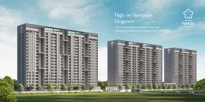 Image of 1000 Sq.ft 3 BHK Apartment / Flat for sale in Sahyadri Plumeria Phase II, Moshi, Pune for Rs. 9600000