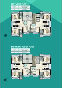 Image of 900 Sq.ft 2 BHK Apartment / Flat for sale in Fortune Elite, Mulund West, Mumbai for Rs. 17500000