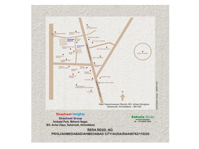 Image of 1890 Sq.ft 3 BHK Apartment / Flat for sale in Shashwat Heights, Sabarmati, Ahmedabad for Rs. 13500000