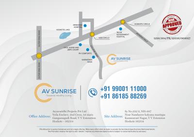 Image of 1307 Sq.ft 2 BHK Apartment / Flat for sale in Aryavaridhi AV Sunrise, Hoskote, Bengaluru for Rs. 9150000