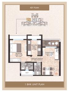 Image of 722 Sq.ft 1 BHK Apartment / Flat for sale in Ashapura Vishwanath Darshan, Kalyan West, Kalyan for Rs. 5500000