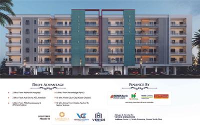 Image of 1480 Sq.ft 3 BHK Apartment / Flat for sale in Venice Krishna Elite, Noida Extension, Greater Noida for Rs. 5960000