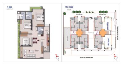 Image of 1926 Sq.ft 3 BHK Apartment / Flat for sale in Uma Shivam, Science City, Ahmedabad for Rs. 13500000
