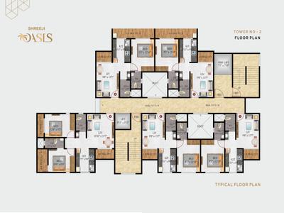 Image of 1010 Sq.ft 2 BHK Apartment / Flat for sale in Shreeji Oasis, Ambernath East, Ambernath for Rs. 4400000