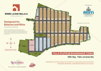 Image of 140 Sq.ft Residential Plot / Land for sale in Sree Laxmi Balaji Township, Shadnagar, Ranga Reddy for Rs. 4000000