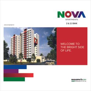 Image of 1456 Sq.ft 3 BHK Apartment / Flat for sale in Magarpatta Nova Residency Wing A To B, Mundhwa, Pune for Rs. 13400000