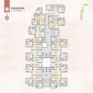 Image of 700 Sq.ft 2 BHK Apartment / Flat for sale in Aatman Anjani Nandan Town, Shakti Nagar, Surat for Rs. 4300000