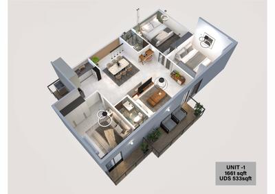 Image of 1200 Sq.ft 2 BHK Apartment / Flat for sale in Sri Vasuki Vallabha, Bommasandra, Bengaluru for Rs. 9200000