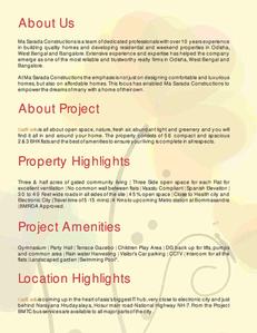 Sarada Casa Estrella Brochure 6