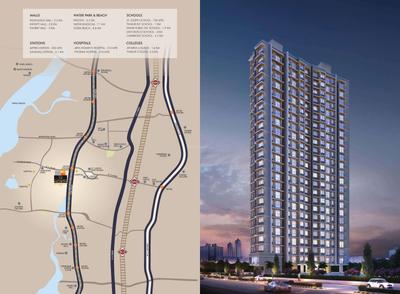 Image of 353 Sq.ft 1 BHK Apartment / Flat for sale in 19 North, Kandivali West, Mumbai for Rs. 10500000