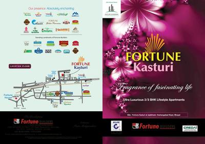 Image of 1830 Sq.ft 3 BHK Apartment / Flat for sale in Fortune Kasturi, Bagmugaliya, Bhopal for Rs. 6000000