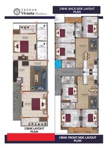 Image of 712 Sq.ft 2 BHK Apartment / Flat for sale in Trehan Vivanta Residences, Dheeriyawas, Bhiwadi for Rs. 1900000