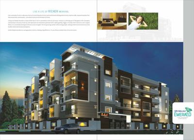 Image of 1088 Sq.ft 2 BHK Apartment / Flat for sale in Sri Balaji Emerald, Hennur, Bengaluru for Rs. 8200000