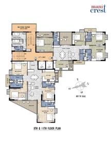 Image of 2615 Sq.ft 4 BHK Apartment / Flat for sale in Mani Crest, Entally, Kolkata for Rs. 34000000