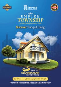 Image of 1200 Sq.ft Residential Plot / Land for sale in Empire Township Phase 1, Kelambakkam, Chennai for Rs. 6360000