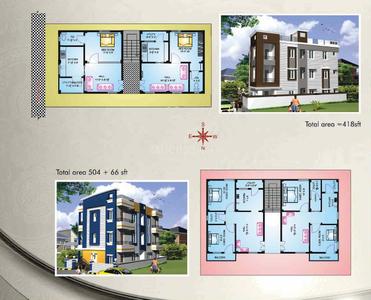 Image of 1750 Sq.ft 2 BHK Apartment / Flat for sale in STBL Vyjayanthi Gardens, Rajupeta Agraharam, Visakhapatnam for Rs. 1300000