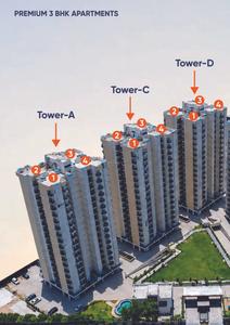 Image of 1720 Sq.ft 3 BHK Apartment / Flat for sale in Prestige Towers, Sector 117, Mohali for Rs. 10500000