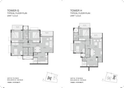 Image of 1080 Sq.ft 2 BHK Apartment / Flat for sale in Godrej Eden G And H, Chandkheda, Ahmedabad for Rs. 5000000