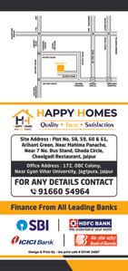 Image of 2300 Sq.ft 3 BHK Apartment / Flat for sale in Bungalow 4, Jagatpura, Jaipur for Rs. 12500000