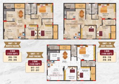 Image of 1105 Sq.ft 2 BHK Apartment / Flat for sale in SV Brundhavanam, Vajarahalli, Bengaluru for Rs. 7300000