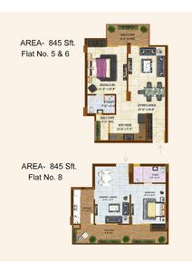 Image of 1015 Sq.ft 1 BHK Apartment / Flat for sale in Pushpanjali Imperial Heights, Mussoorie Road, Dehradun for Rs. 8500000