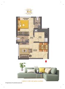 Image of 687 Sq.ft 2 BHK Apartment / Flat for sale in Shreeji Serenity, Dadar West, Mumbai for Rs. 27500000