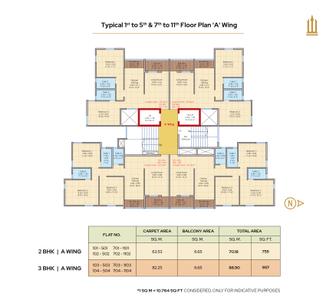 Image of 1100 Sq.ft 3 BHK Apartment / Flat for sale in Shamraj Trident, Dhankawadi, Pune for Rs. 13500000