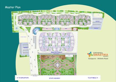 Image of 1437 Sq.ft 3 BHK Apartment / Flat for sale in Sowparnika Swastika Phase 2, Bidaraguppe, Bengaluru for Rs. 7700000