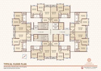 Image of 2200 Sq.ft 3 BHK Apartment / Flat for sale in Cllaro Urban Grandeur, Mira Road East, Mira Bhayandar for Rs. 33000000