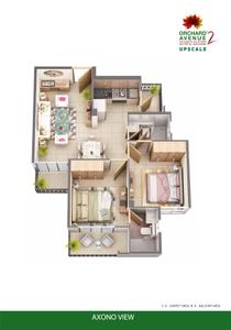 Image of 900 Sq.ft 2 BHK Apartment / Flat for sale in Signature Global Orchard Avenue , Sector 93, Gurgaon for Rs. 6000000
