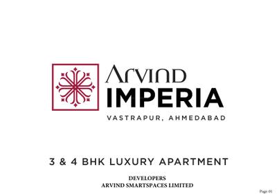 Image of 1662 Sq.ft 4 BHK Apartment / Flat for sale in Arvind Imperia, Vastrapur, Ahmedabad for Rs. 42900000